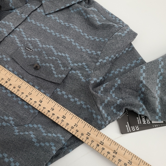 Hurley Dri Fit Buttom Down Aztec Print Shirt - Picture 6 of 10